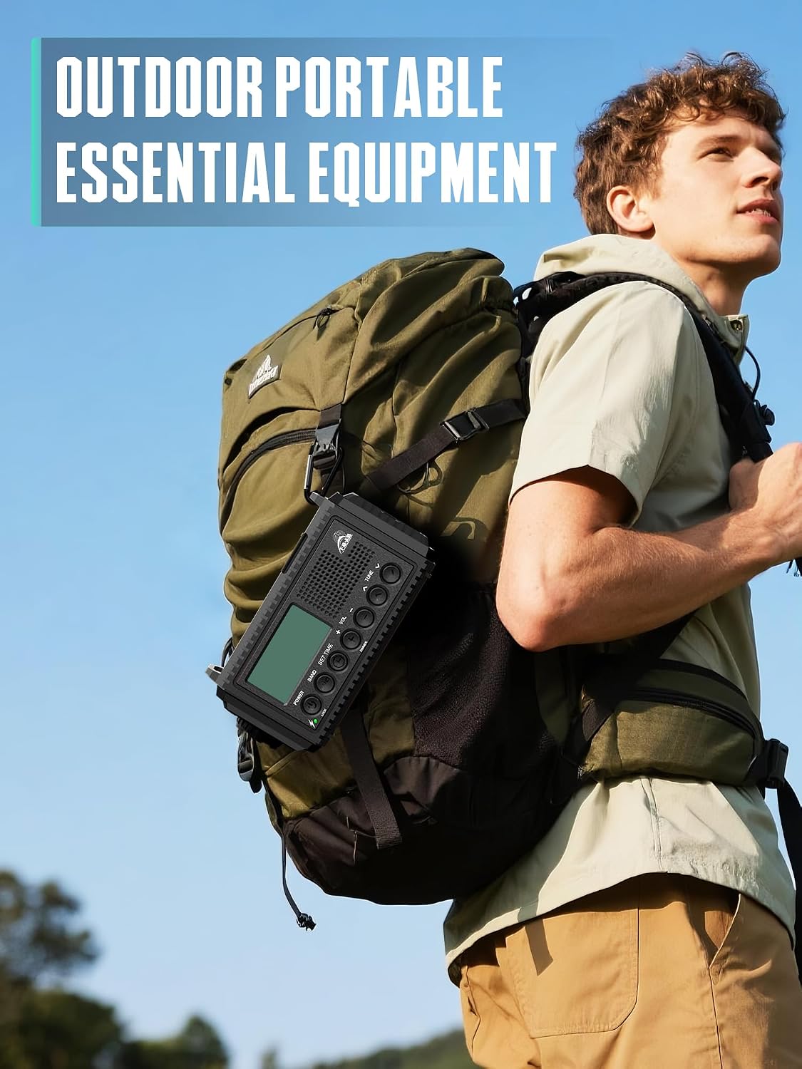 Wind Up Radio with 12000mAh Power Bank: image 5