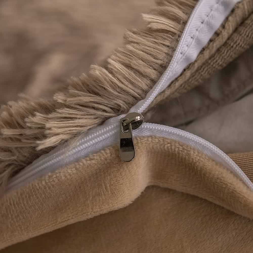 Faux Fur Comforter - UK King 4 Piece: image 8