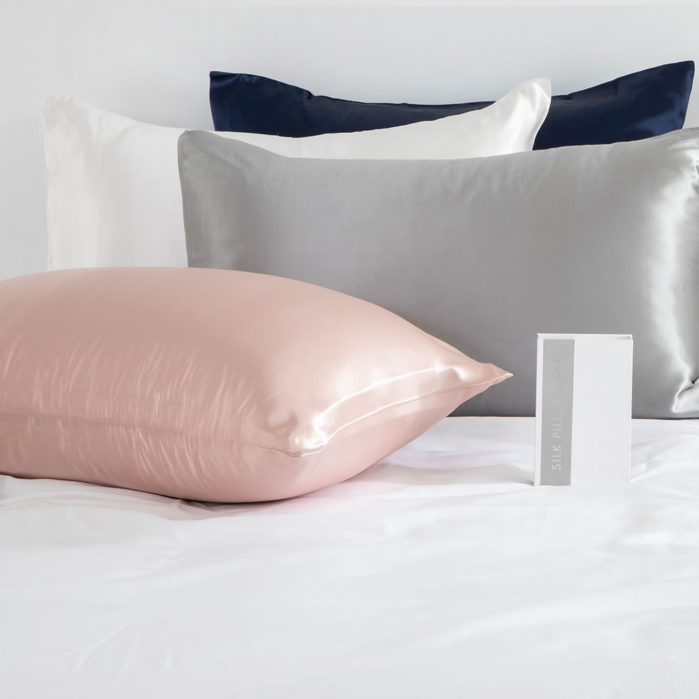 Silk Pillowcase - Blue