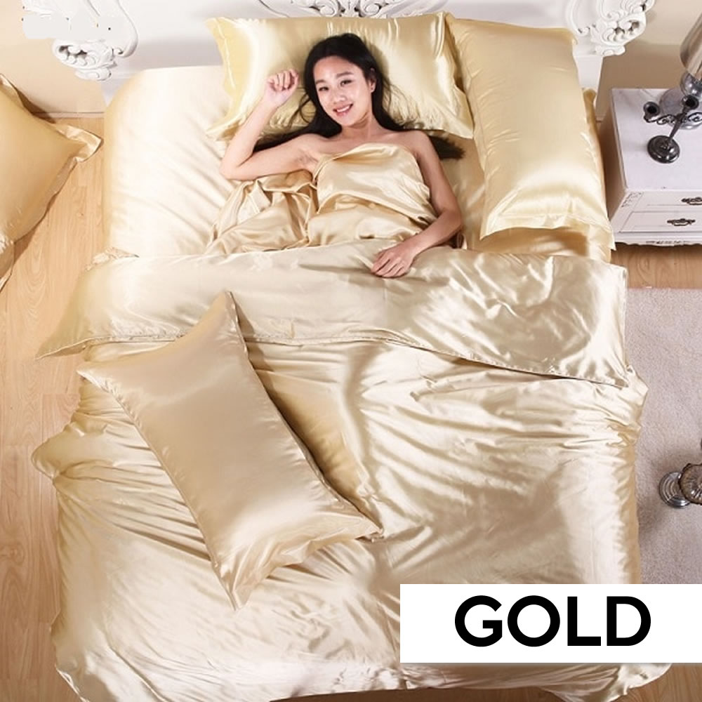 Silk Sheets - Black / UK King 4 Piece Set: image 6