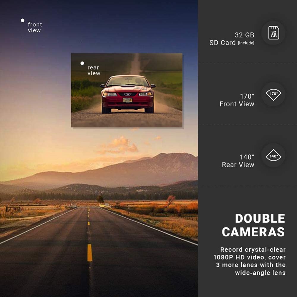 Dash Cam Front and Rear Camera: image 6