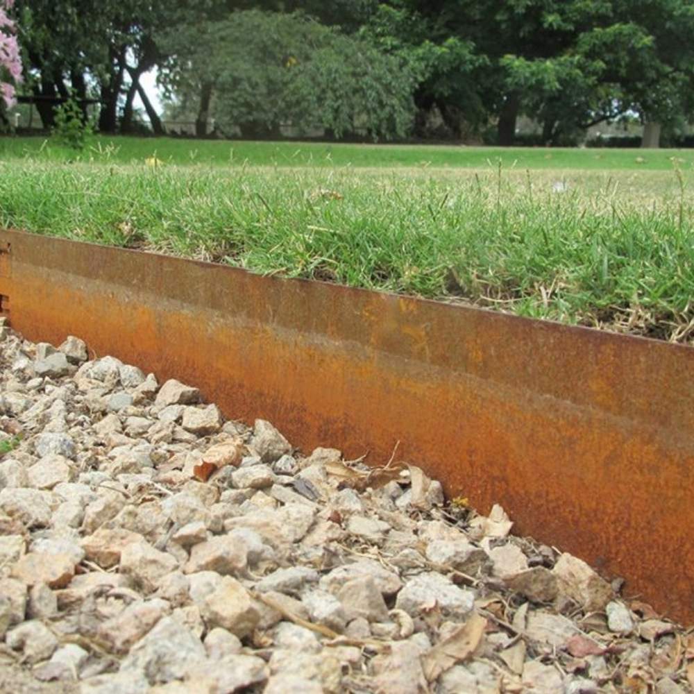 Corten Steel Garden Edge - 100mm Face Height (per m): image 2