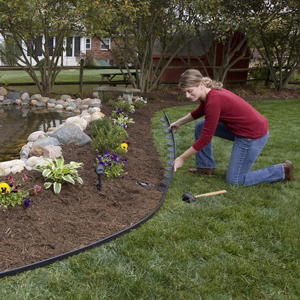 Plastic Lawn Edging - 5cm Face Height (per m)