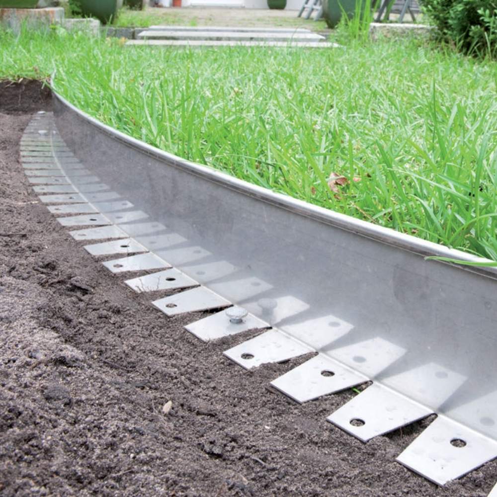 Stainless Steel Garden Edge - 50mm Face Height (per m): image 7