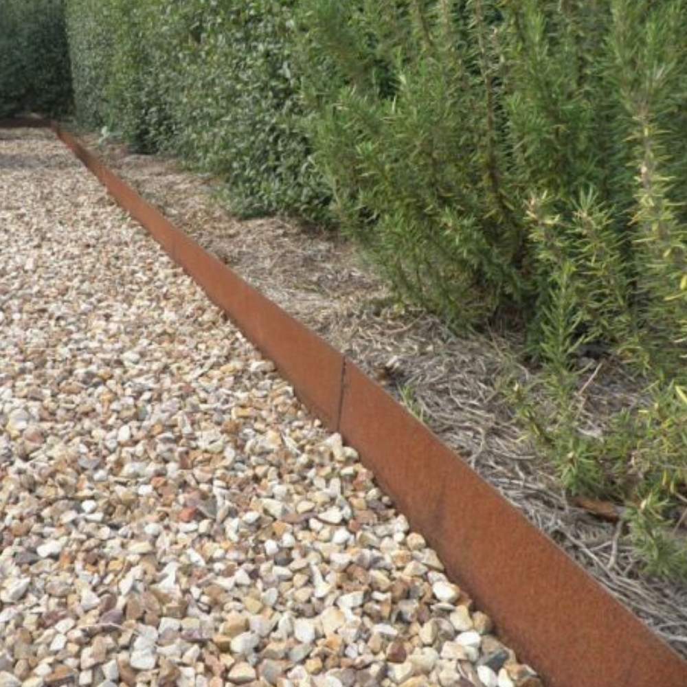 Weathered Steel Landscaping Edge - 100mm Face Height (per m): image 2