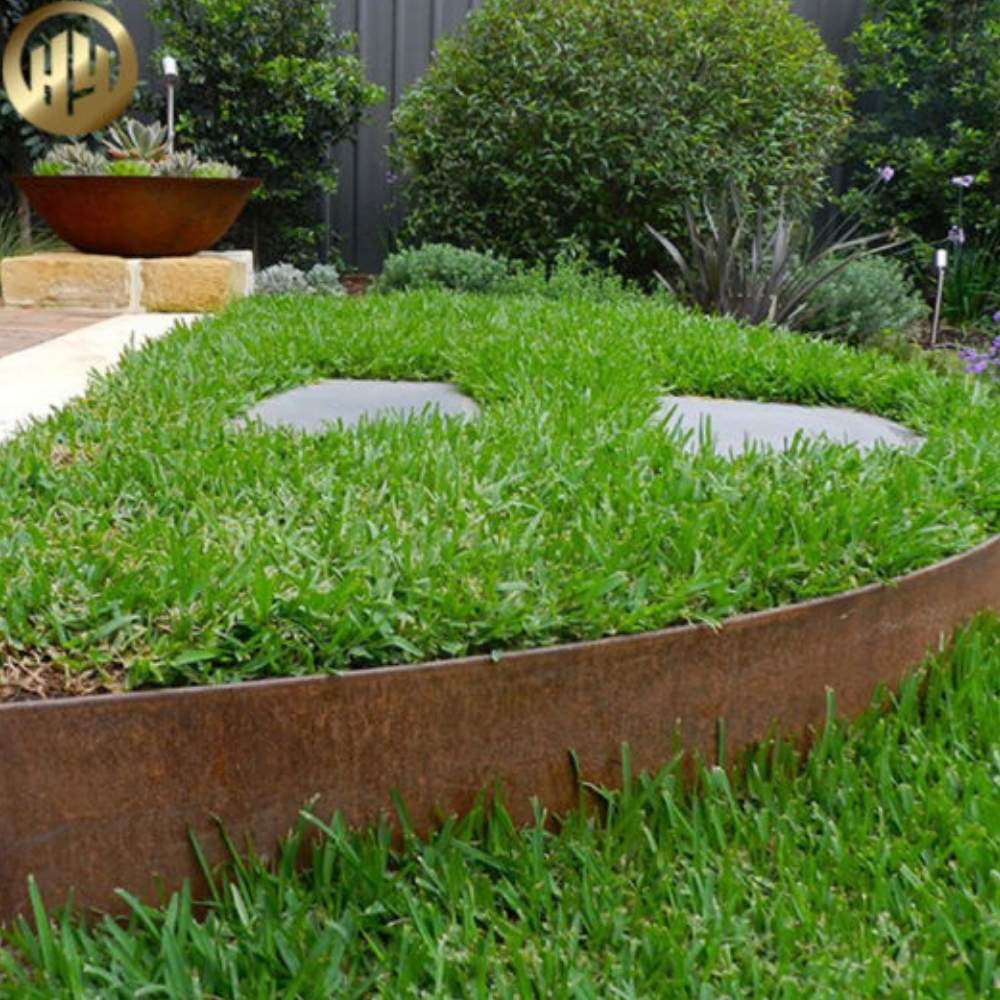 Weathered Steel Landscaping Edge - 100mm Face Height (per m): image 4