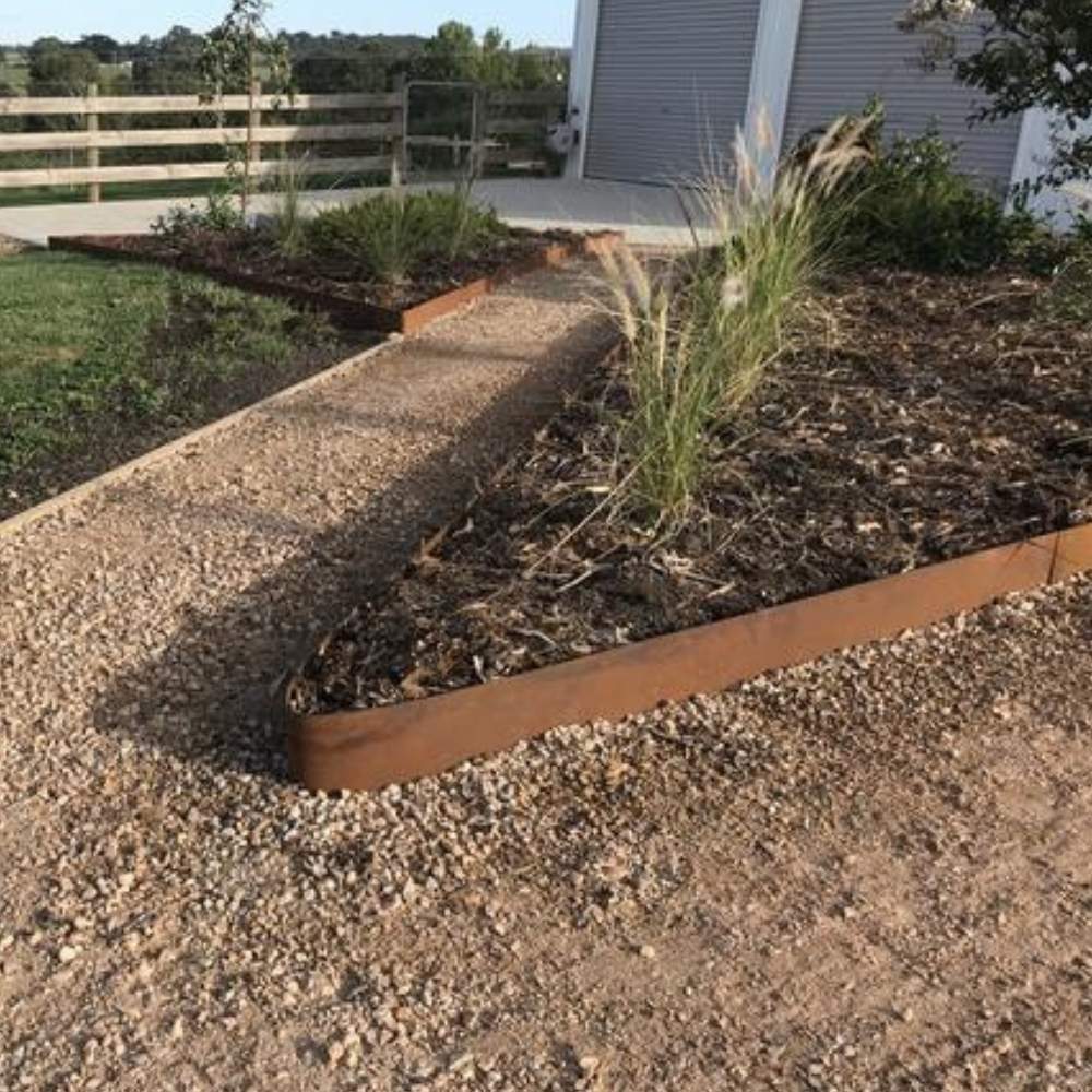 Weathered Steel Landscaping Edge - 100mm Face Height (per m): image 7