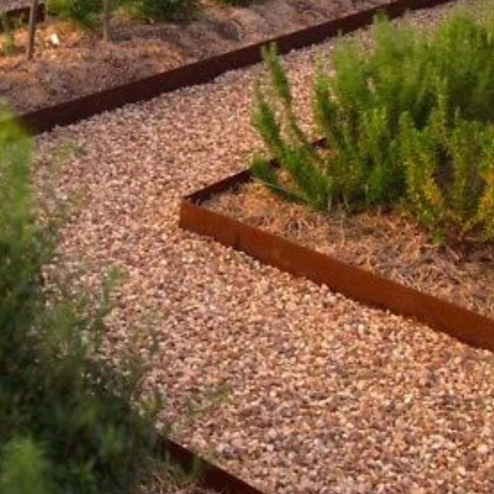Weathered Steel Landscaping Edge - 100mm Face Height (per m): image 12