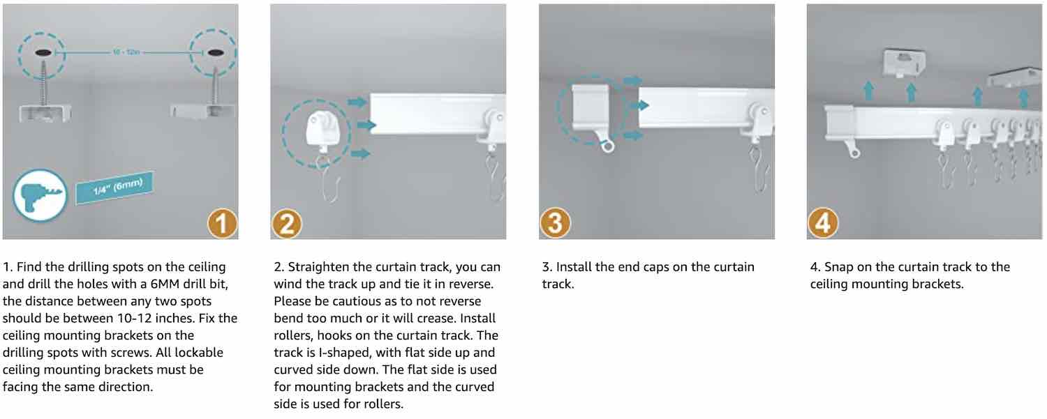 Ceiling Curtain Track: image 17