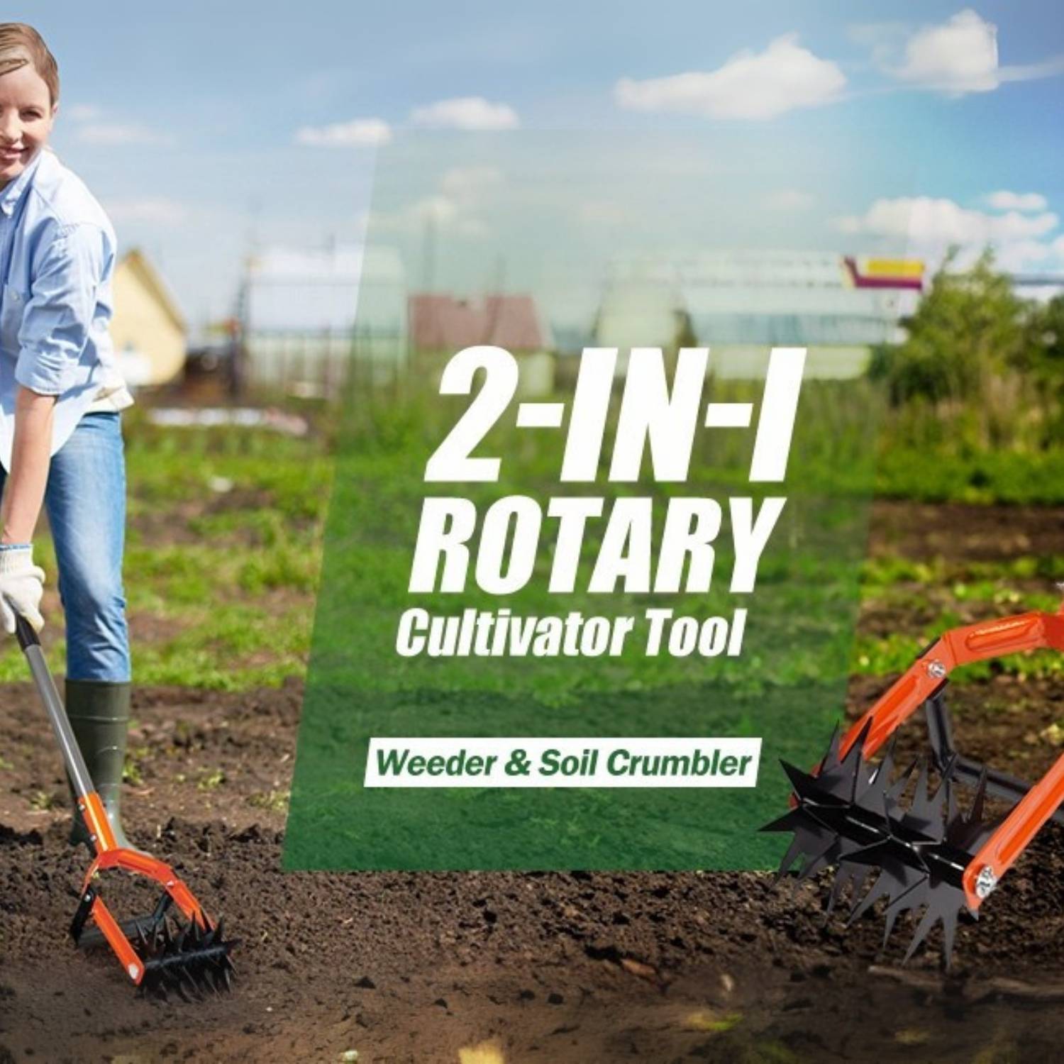 Hand Held Tiller Cultivator: image 2